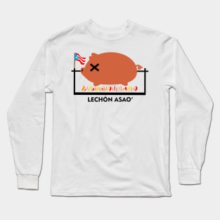 Lechon Puerto Rico Food Roast Pork Boricua Long Sleeve T-Shirt